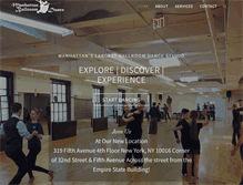 Tablet Screenshot of manhattanballroomdance.com